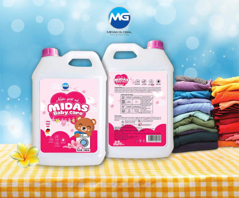 can nuoc giat xa midas baby